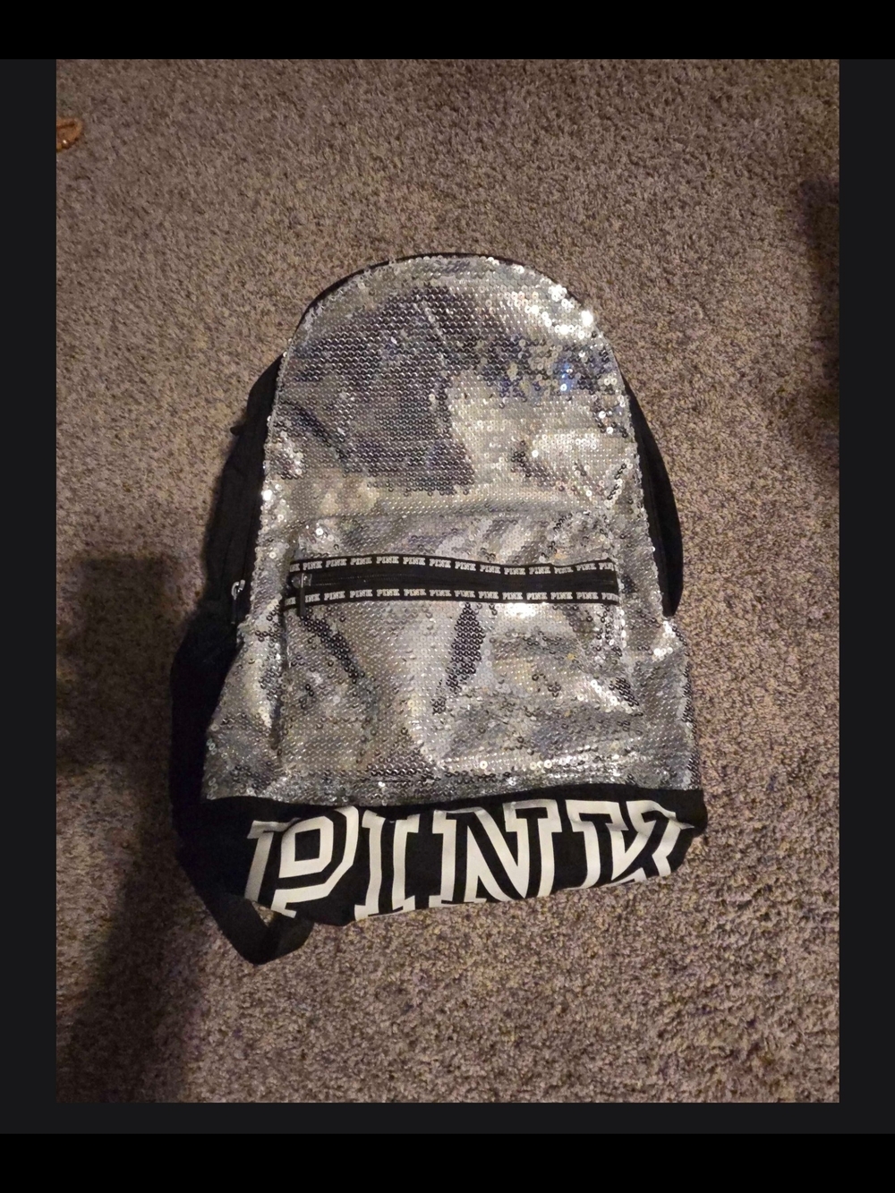 Pink Sequin Backpack